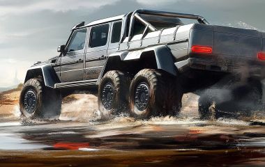 Mercedes G 6x6: мощь и стиль легендарного внедорожника