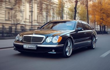 Mercedes S55 AMG W220 - мощный седан класса люкс